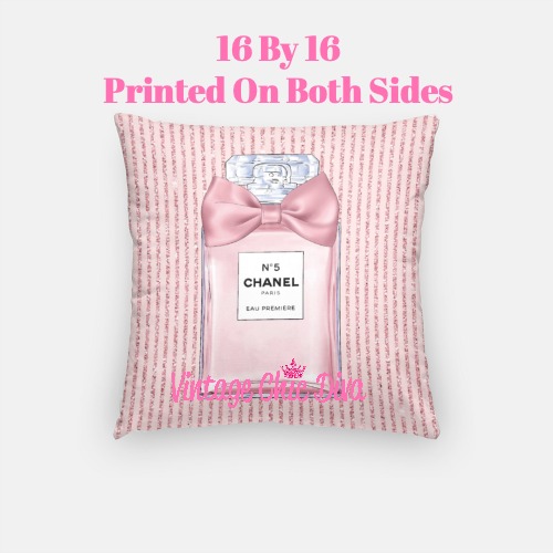 Chanel Blush Perfume3 Pillow Case-