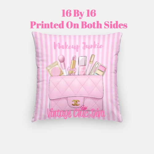 Chanel Makeup Bag1 Pillow Case-