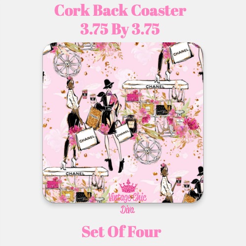 Chanel Pattern14 Coaster-