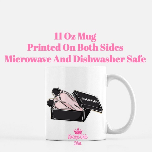 Chanel Pink Black Set2 Coffee Mug-