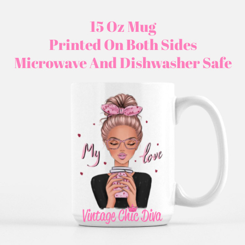 Coffee Girl Love3 Coffee Mug-