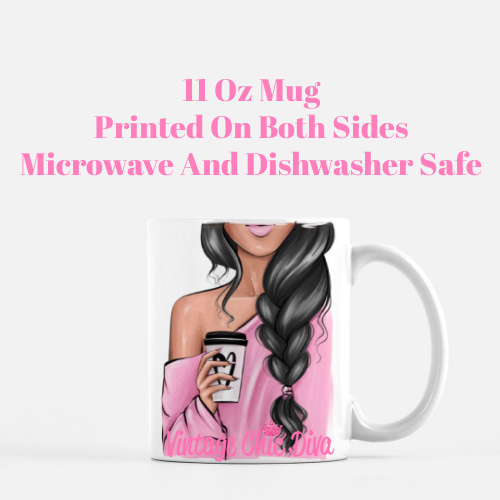 Coffee Girl Pink1 Coffee Mug-