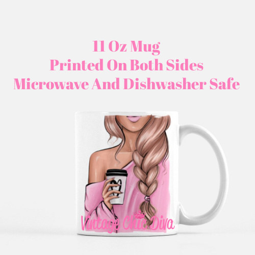 Coffee Girl Pink3 Coffee Mug-