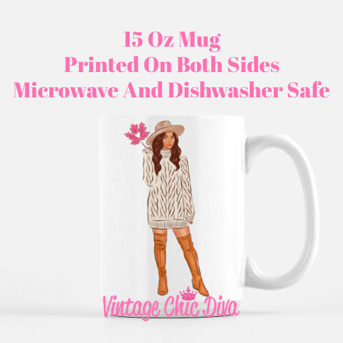 Fall Love Girl4 Coffee Mug-