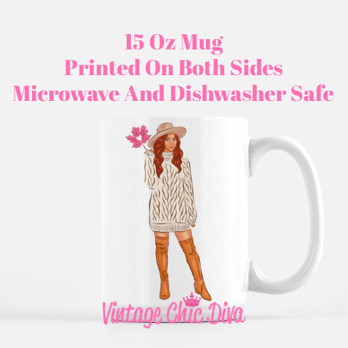 Fall Love Girl6 Coffee Mug-