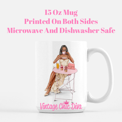Fashion Cafe Girl11 Coffee Mug-