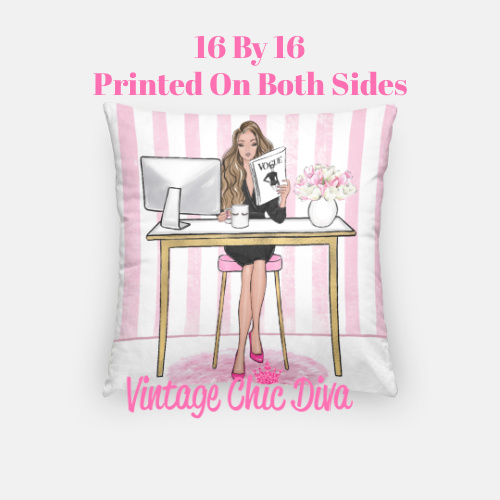 Fashion Girl Boss6 Pillow Case-