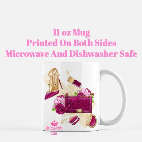 French Fashion Girl Set1 Coffee Mug-