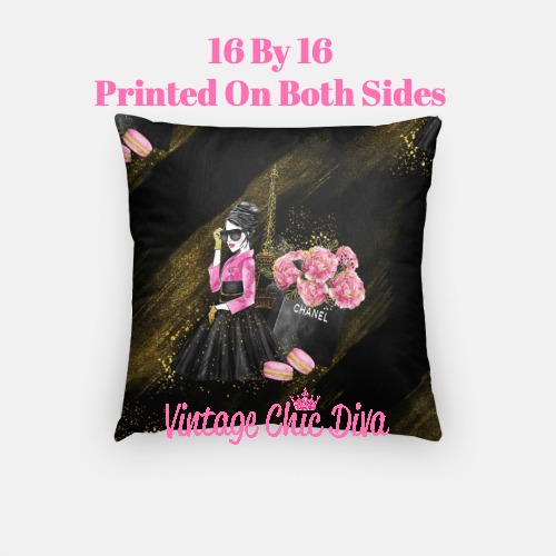 Girly Fashion9 Pillow Case-