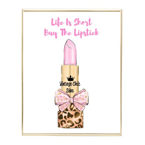 Glam Animal Print Lipstick10 Wh Bg-