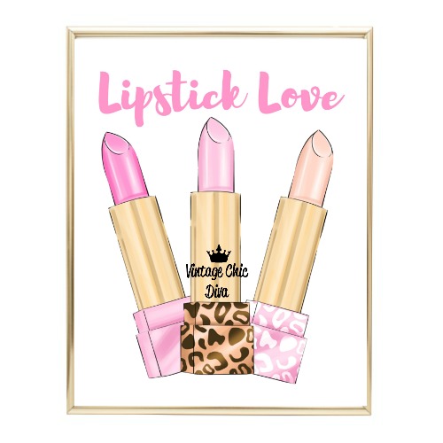 Glam Animal Print Lipstick18 Wh Bg-
