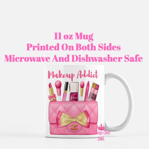 Hot Pink Chanel Bag Makeup10 Coffee Mug-