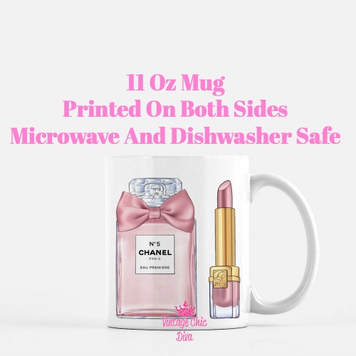 Light Pink Glam Perfume Lipstick2 Coffee Mug-