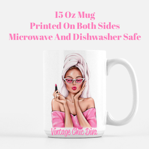 Lipstick Girl5 Coffee Mug-