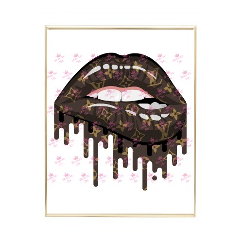 Louis Vuitton Lips Drip5 Wh Bg-