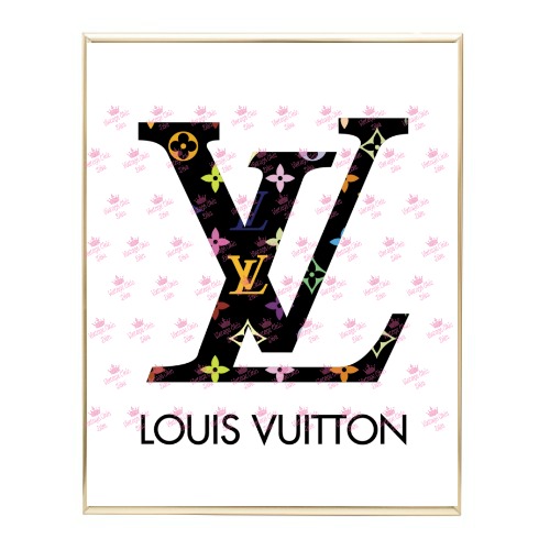 Louis Vuitton Logo11 Wh Bg-