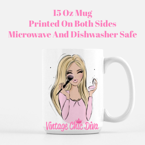 Makeup Girl Pink2 Coffee Mug-