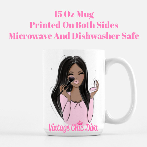 Makeup Girl Pink3 Coffee Mug-