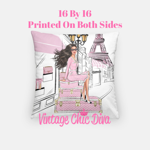 Paris Girls5 Pillow Case-