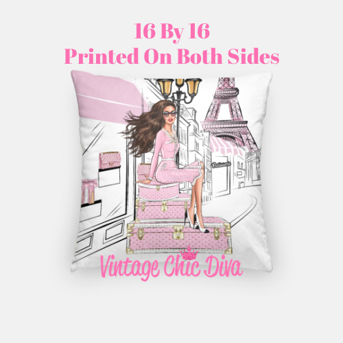 Paris Girls6 Pillow Case-