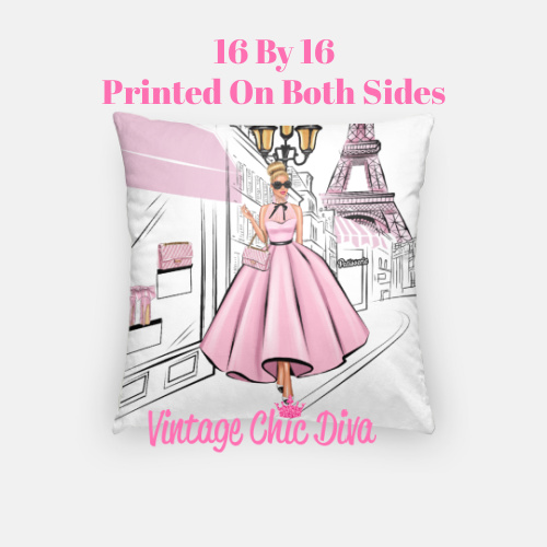 Paris Girls8 Pillow Case-