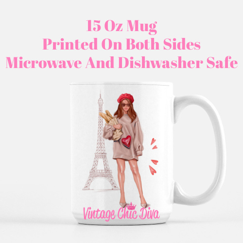 Paris Love Girl2 Coffee Mug-