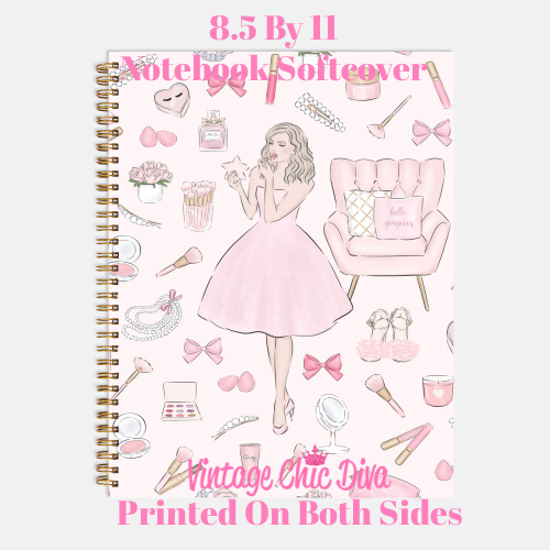 Pink Beauty Girl1 Notebook-