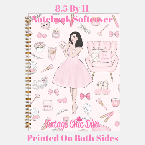 Pink Beauty Girl3 Notebook-