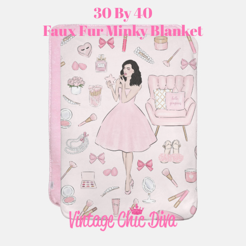 Pink Beauty Girl4 Blanket-