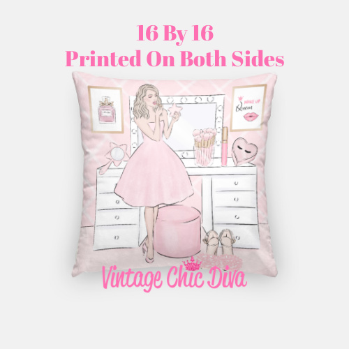 Pink Beauty Girl6 Pillow Case-