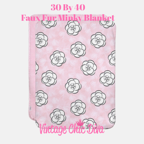 Pink Beauty Girl Flowers1 Blanket-