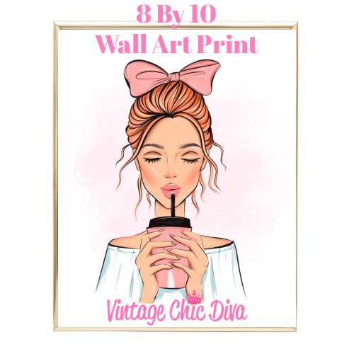 Pink Bow Coffee Girl4-