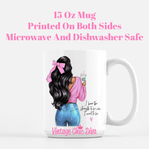 Pink Bow Coffee Girl5 Coffee Mug-