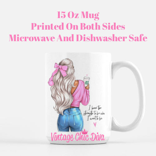Pink Bow Coffee Girl6 Coffee Mug-