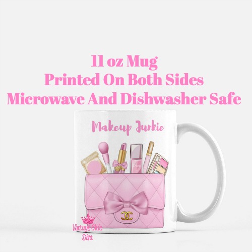 Pink Chanel Bag Makeup7 Coffee Mug-