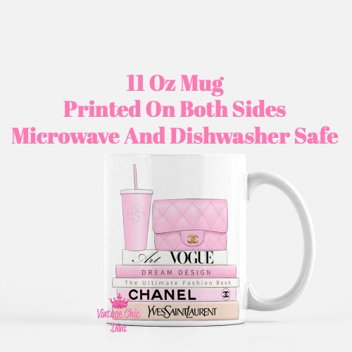 Pink Chanel Starbucks Set1 Coffee Mug-
