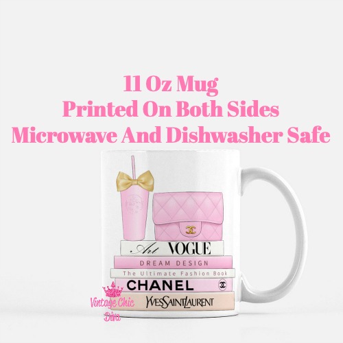 Pink Chanel Starbucks Set26 Coffee Mug-