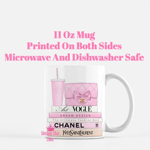 Pink Chanel Starbucks Set2 Coffee Mug-