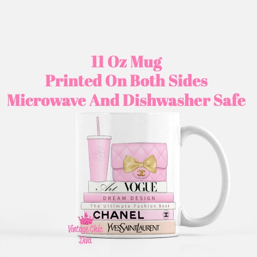 Pink Chanel Starbucks Set3 Coffee Mug-