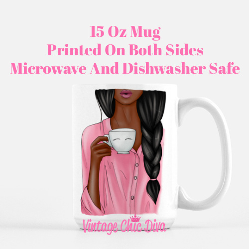 Pink Coffee Girl4 Coffee Mug-