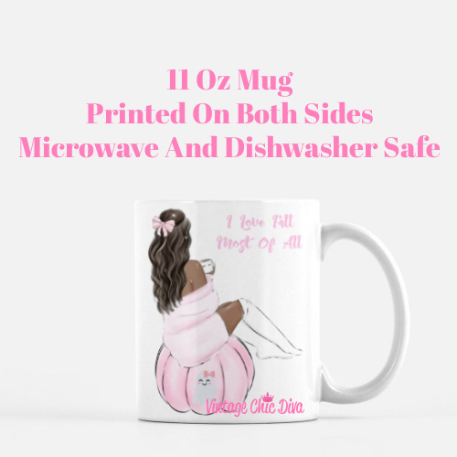 Pink Fall Bow Girl20 Coffee Mug-
