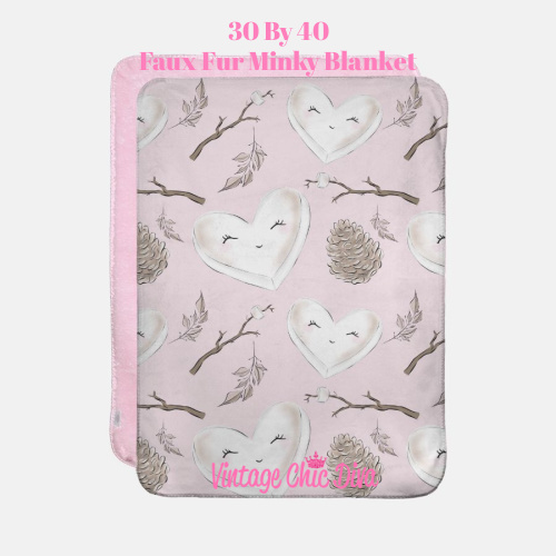 Pink Fall Love2 Blanket-