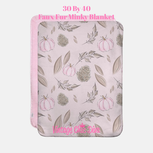 Pink Fall Love4 Blanket-
