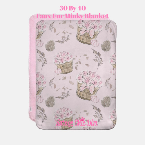 Pink Fall Love7 Blanket-