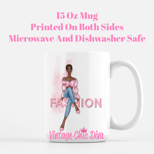 Pink Fashion Word Girl5 Coffee Mug-