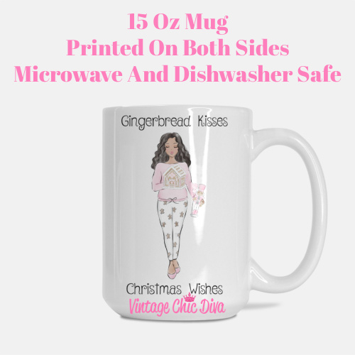 Pink Gingerbread House Girl1 Coffee Mug-