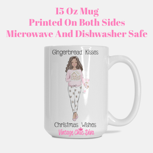 Pink Gingerbread House Girl3 Coffee Mug-