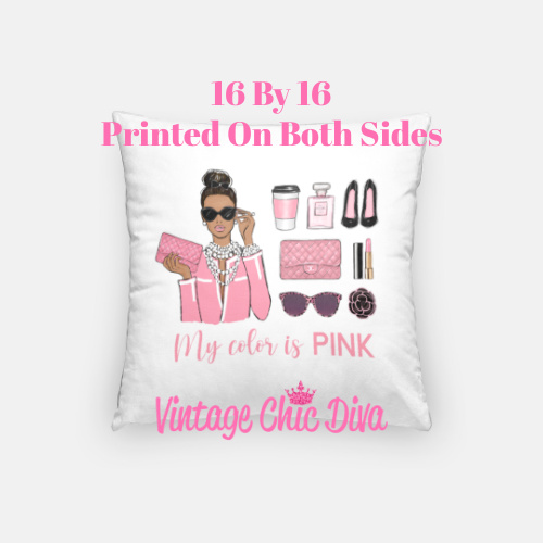 Pink Girl Boss4 Pillow Case-