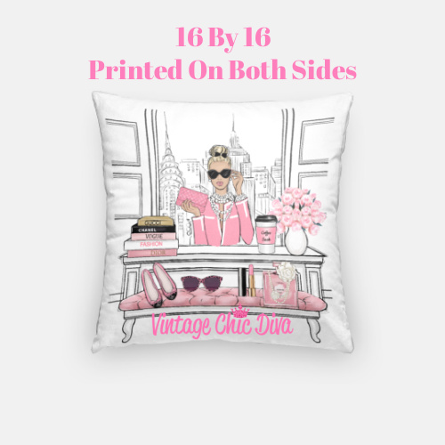 Pink Girl Boss7 Pillow Case-