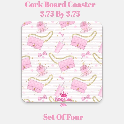 Pink Glam10 Coaster-